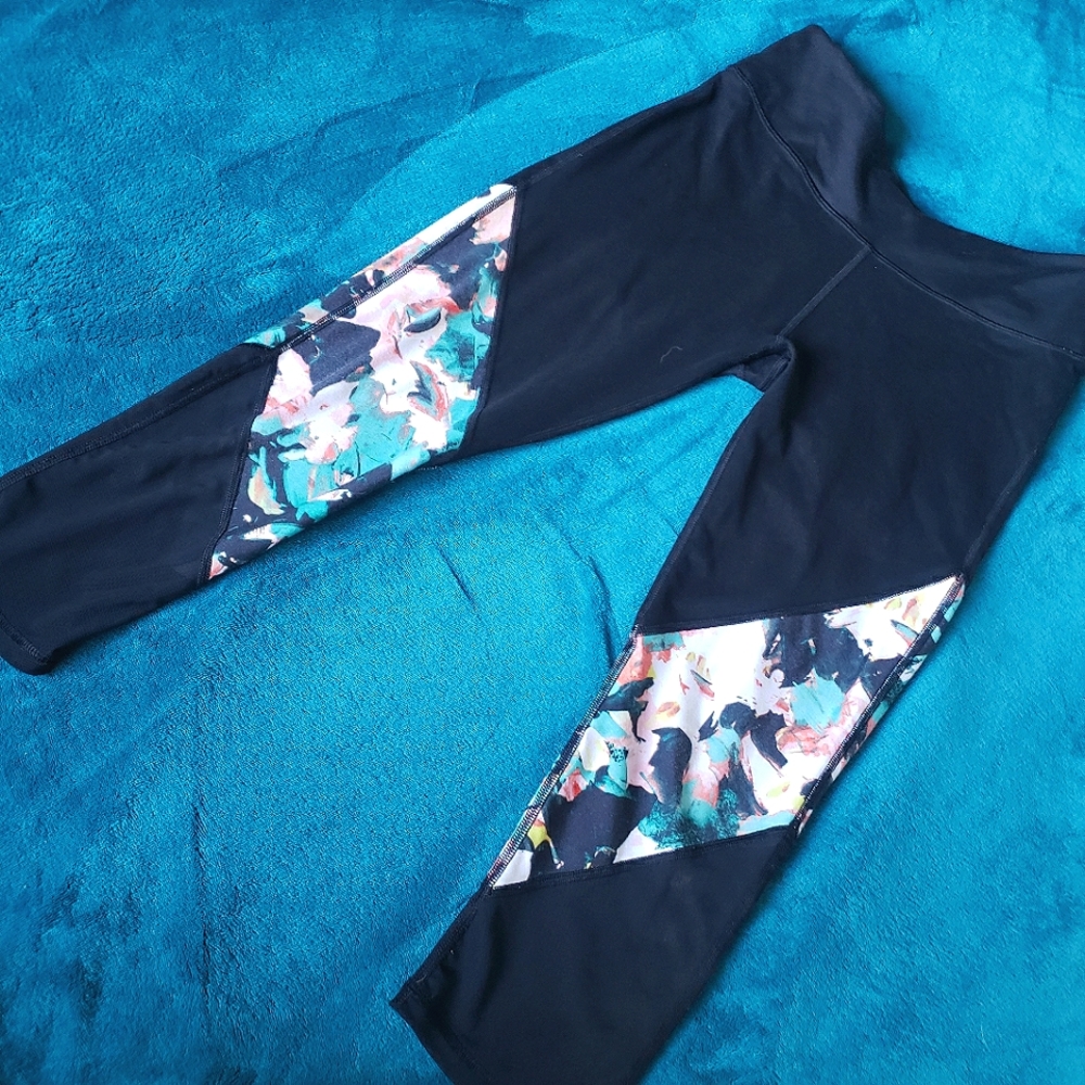 Fabletics floral print mesh cami leggings